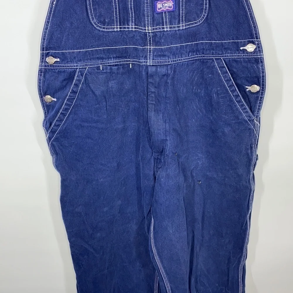 Big Smith Denim Hipster Carpenter Bib Overalls 36x32